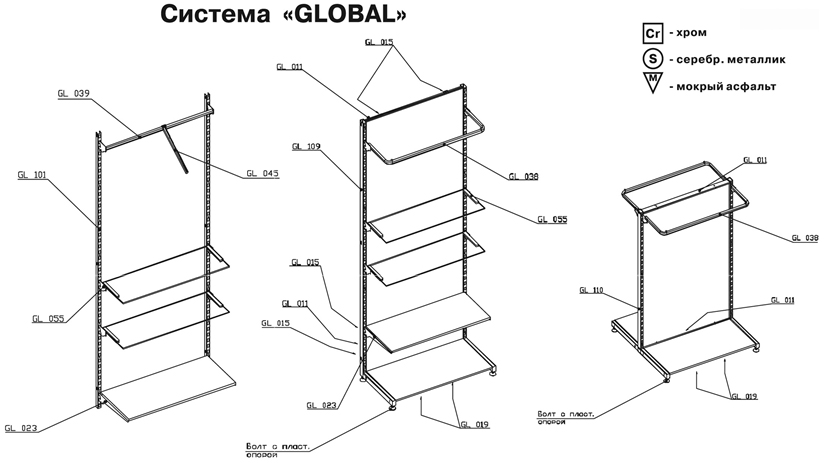 Торговая система схема. Стойка гондолы система Глобал. Торговая система Глобал (Global). Система Глобал (Global/Canalina). Система Глобал торговое оборудование Размеры.